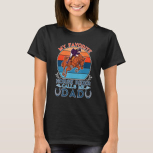 Camiseta Vintage Mi jinete de caballos favorito me llama pa