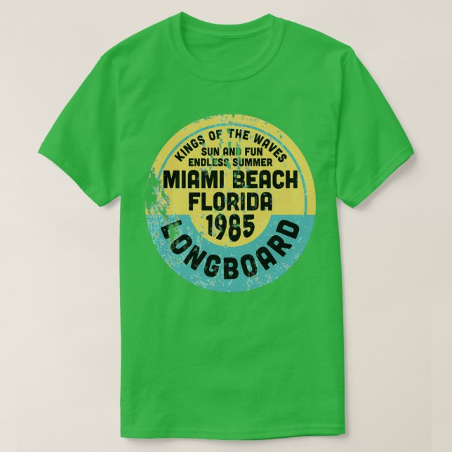 Camiseta Vintage Miami Beach (Diseño del anverso)