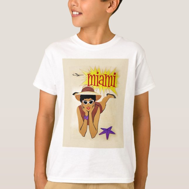 Camiseta Vintage Miami Beach (Anverso)