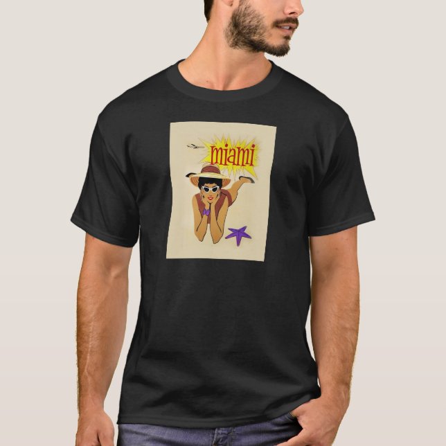Camiseta Vintage Miami Beach (Anverso)