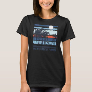 Camiseta Vintage Miami Gardens Florida Summer 80's Beach So
