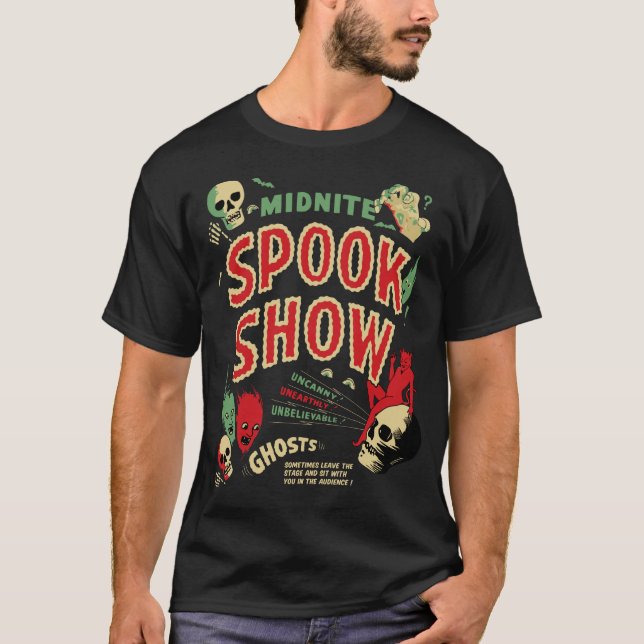 Camiseta Vintage Midnite Spook Show Poster (Anverso)