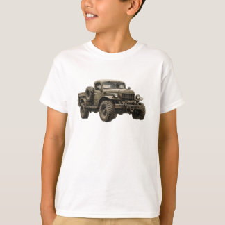 Camiseta Vintage Military Off-Road Truck Illustration