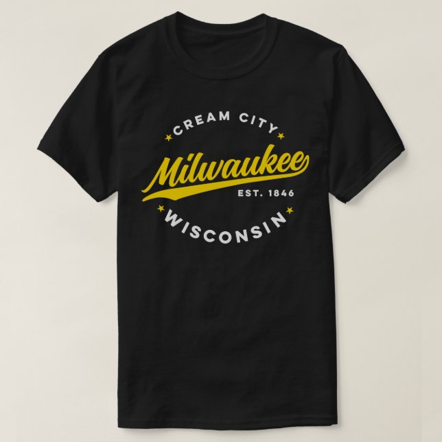 Camiseta Vintage Milwaukee Wisconsin Cream City USA (Diseño del anverso)
