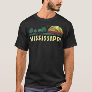 Camiseta Vintage Mississippi Sunset Woods Souvenir