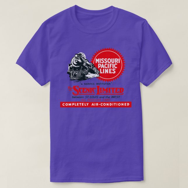 Camiseta Vintage Missouri Pacific Line Railway (Diseño del anverso)