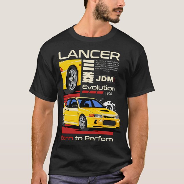 Camiseta Vintage Mitsubishi Evo 1996 (Anverso)