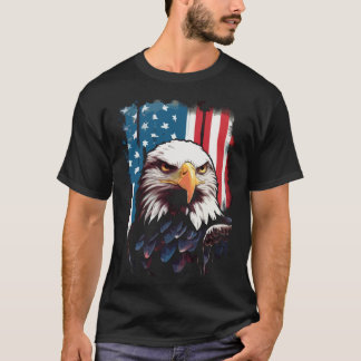 Camiseta vintage modern kreativ retro adler usa