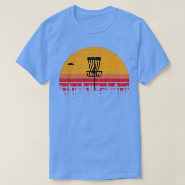 Camiseta Vintage Molde Retro Frisbee Golf (Diseño del anverso)