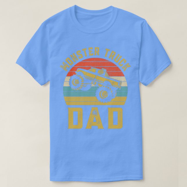 Camiseta Vintage Monster Truck Dad Retro (Diseño del anverso)