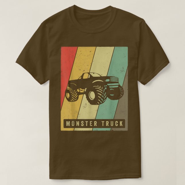 Camiseta Vintage Monster Truck Retro  (Diseño del anverso)