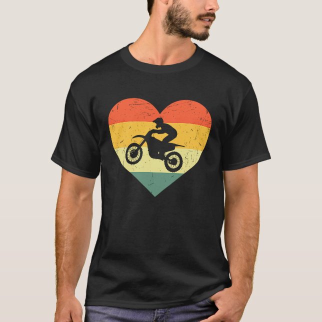 Camiseta Vintage Motocross Bike Dirtbike Retro Racing Dirt  (Anverso)