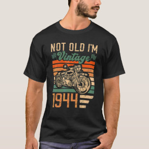 Camiseta Vintage Motorcycle 1944: 78 Años Nacido