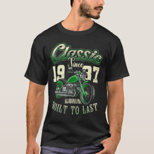 Camiseta Vintage Motorcycle Bikers Motorbike Birthday Born 