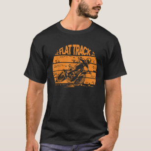 Camiseta Vintage Motorcycle Flat Track Funny Motorsports Ri