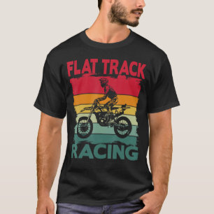 Camiseta Vintage Motorcycle Flat Track Motorsports Rider Ou