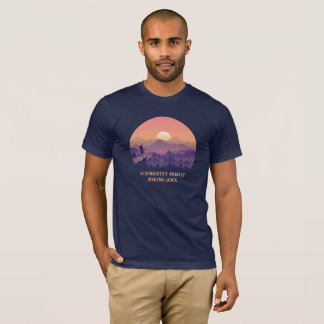 Camiseta Vintage Mountain Hiker's Sunset purple oran