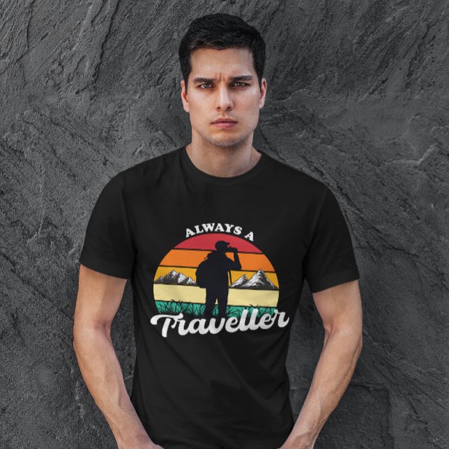 Camiseta Vintage Mountain National Park, siempre viajero (Subido por el creador)