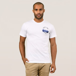 Camiseta Vintage Mountain Sunset lago al aire libre Retreat