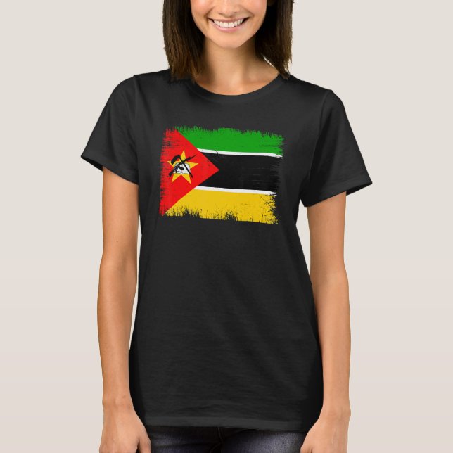 Camiseta Vintage Mozambique Flag Mozambican Independence Da (Anverso)