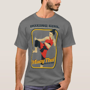 Camiseta Vintage Muay Thai Boxing Chica