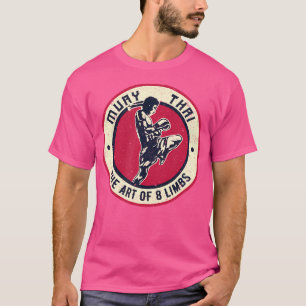 Camiseta Vintage Muay Thai Karate Boxing Mart mixto