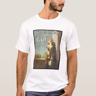 Camiseta Vintage Mujeres británicas dicen Poster de recluta