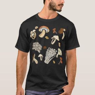 Camiseta Vintage Mushroom Nature Lover Camping Vegetarian V