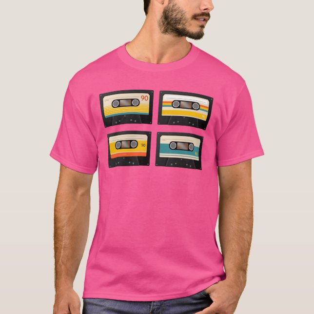 Camiseta vintage music cassette boy (Anverso)