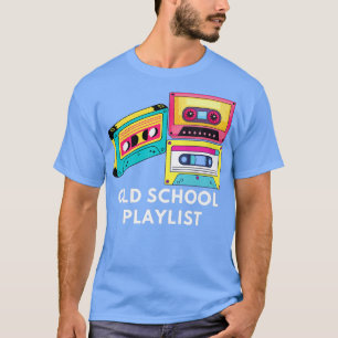 Camiseta Vintage Music DJ 80s 90s Old School Playlist Casse