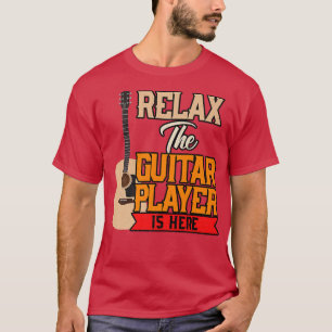 Camiseta Vintage Music Relax Guitar Player String Instrumen