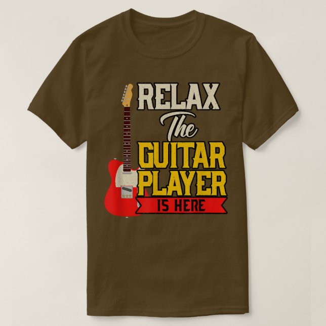 Camiseta Vintage Music Relax Guitar Player String Instrumen (Diseño del anverso)