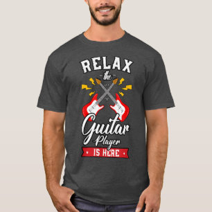 Camiseta Vintage Music Relax Guitar Player String Instrumen