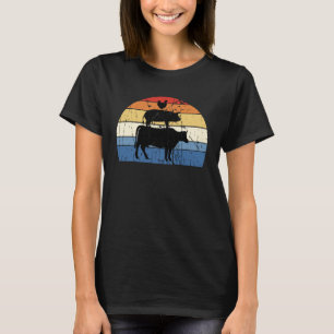 Camiseta Vintage My Food Pyramid Carnivore Carne Eater Pig