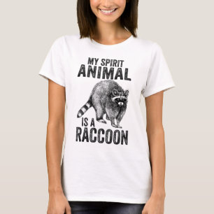Camiseta Vintage My Spirit Animal es una Basura de Raccoon 
