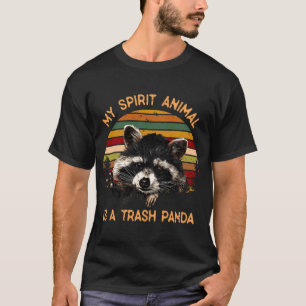 Camiseta Vintage My Spirit Animal es una Basura Panda