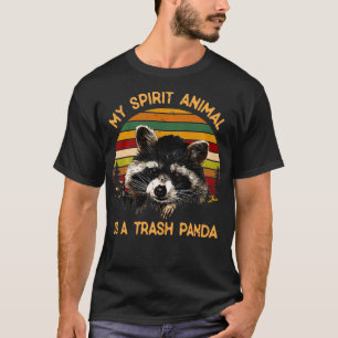 Camiseta Vintage My Spirit Animal es una Basura Panda