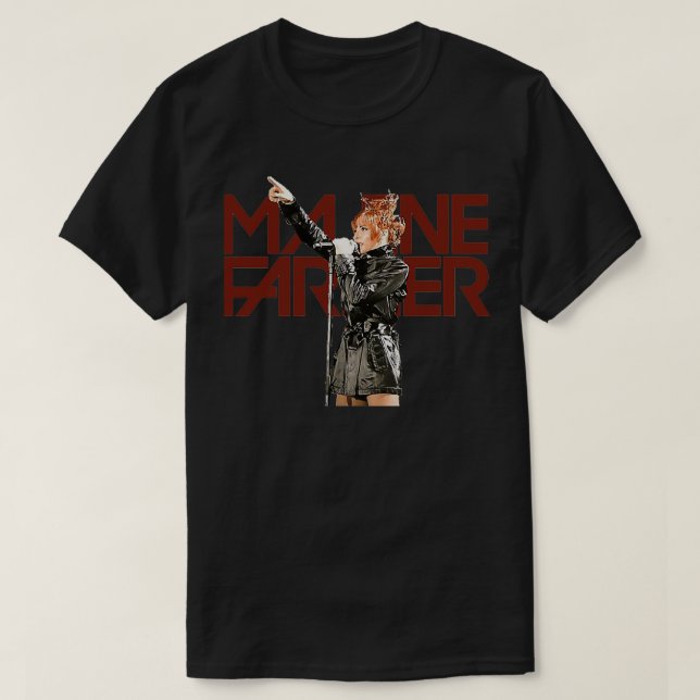 Camiseta Vintage Mylene Farmer Idol Gift Fot You (Diseño del anverso)
