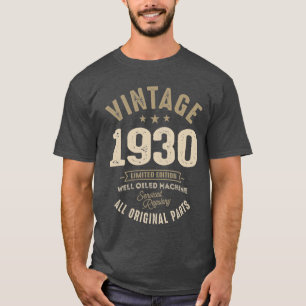 Camiseta Vintage nacido en 1930 - 92º cumpleaños Retro Clas