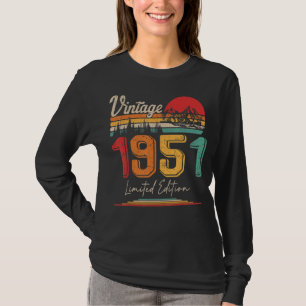 Camiseta Vintage Nacido En 1951 Fiesta Boda A