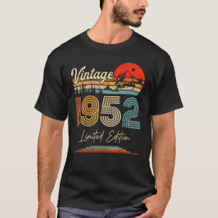 Camiseta Vintage Nacido En 1952 Fiesta De Cumpleaños Boda A