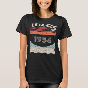 Camiseta Vintage nacido en 1956 66º cumpleaños 66 años