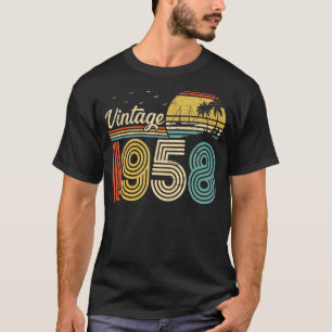 Camiseta Vintage nacido en 1958 65 años Retro 65º nacimient
