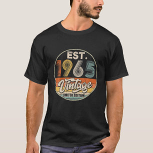 Camiseta Vintage Nacido En 1965 Fiesta De Cumpleaños Boda
