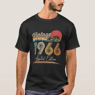 Camiseta Vintage Nacido En 1966 Fiesta Boda