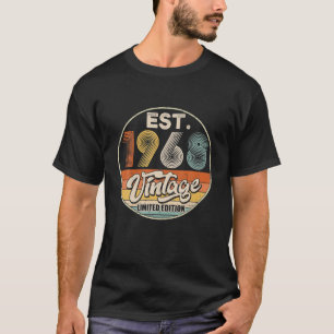 Camiseta Vintage Nacido En 1968 Fiesta De Cumpleaños Boda