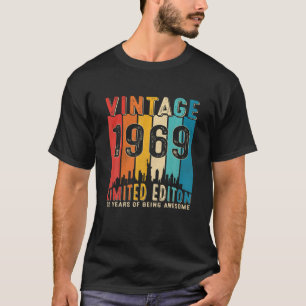 Camiseta Vintage Nacido En 1969 52º Cumpleaños De 52 Años