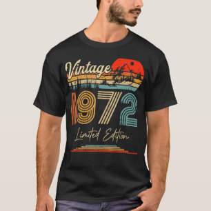 Camiseta Vintage Nacido En 1972 Fiesta De Cumpleaños Boda A