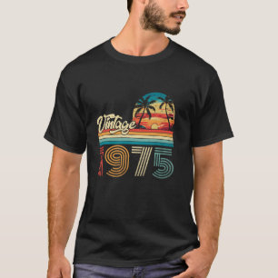 Camiseta Vintage Nacido En 1975 50º Nacimiento Regalos 50 A