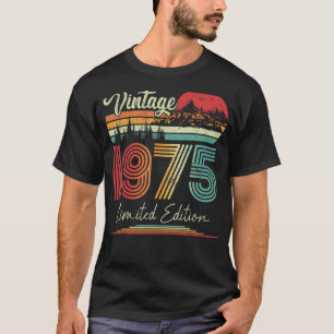 Camiseta Vintage Nacido En 1975 Fiesta Boda A